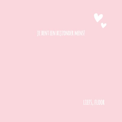 Liefde kaart veel liefs roze 3