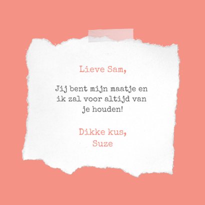 Liefde kaart - woordenboek style 3
