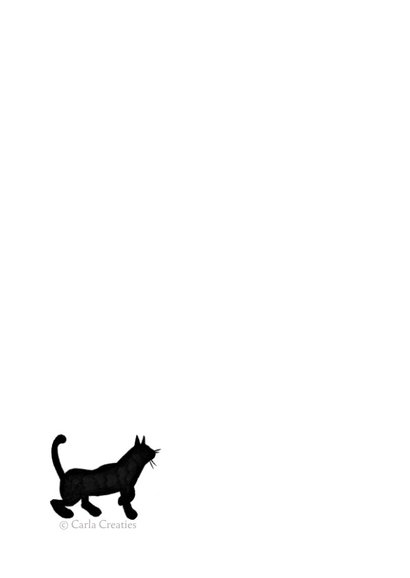 Liefde kaarten poezenkop in het donker purrfect 2