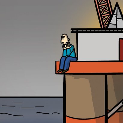Liefdekaart 'boring zonder jou' met grappige cartoon 2