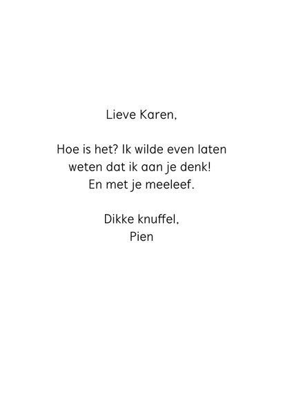 Liefdekaart grote knuffel 3