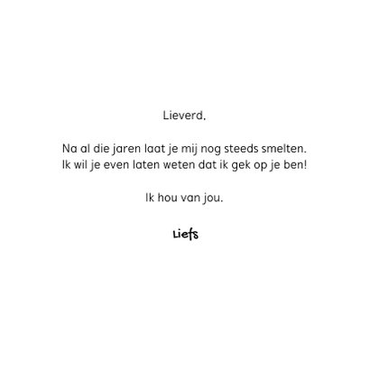 Liefdekaart jij laat me smelten kaart 3