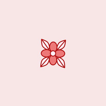 Liefdekaart liefje in tattoo style illustratie roze rood 2