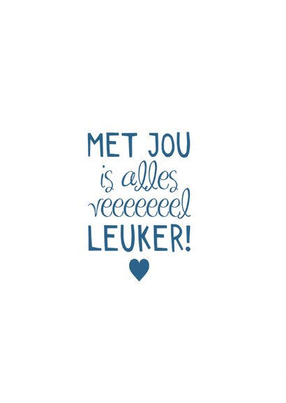 Liefdekaart met jou is alles 2