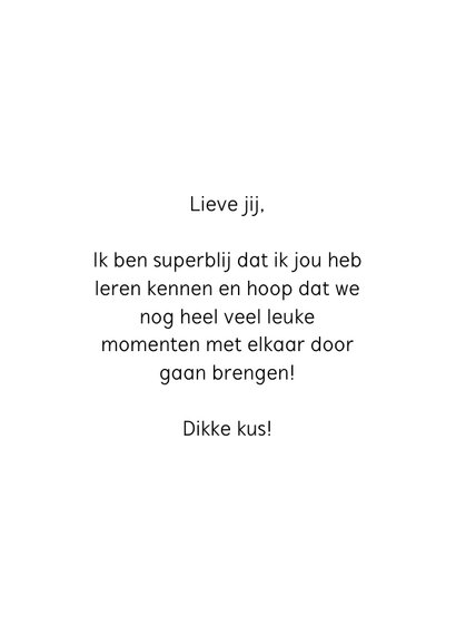 Liefdekaart met jou vliegt de tijd met leuke illustratie 3