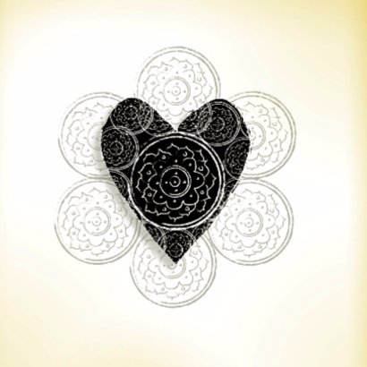 Liefdekaart Vintage Heart 2