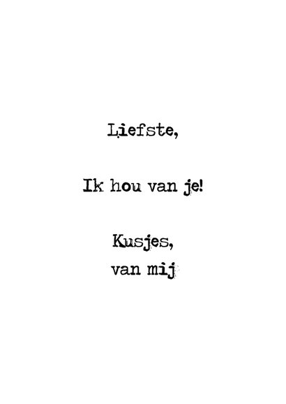 Liefdeskaart gedicht roze wolken 3