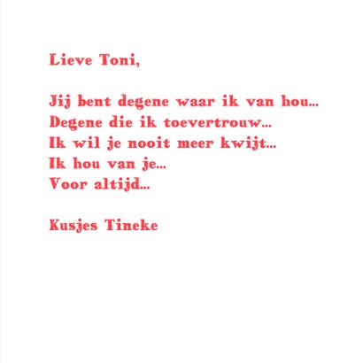 Liefdeskaart I love you! - BK 3