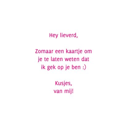 Liefdeskaart ik ben gek 3