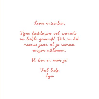 Liefdevolle kerstkaart met de maan en sterren 3