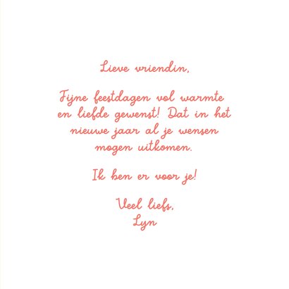 Liefdevolle kerstkaart met de maan en sterren 3