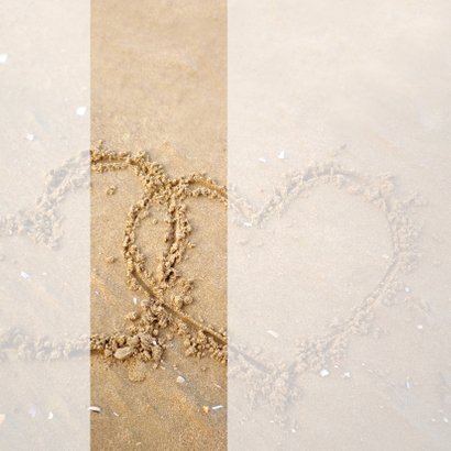 Liefdevolle zand hartjes 2