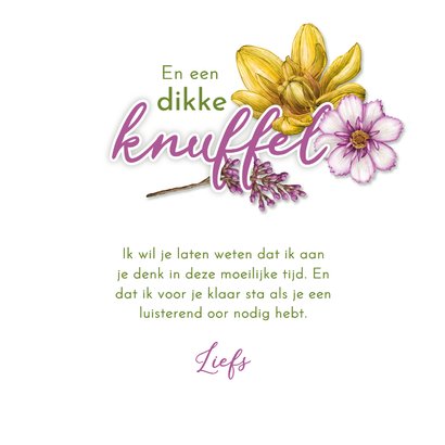 Liefs, denk aan je, met prachtige dahlia's en andere bloemen 3
