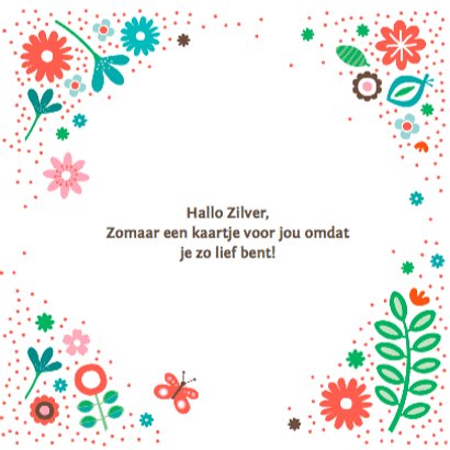 Liefs met bloemen 3