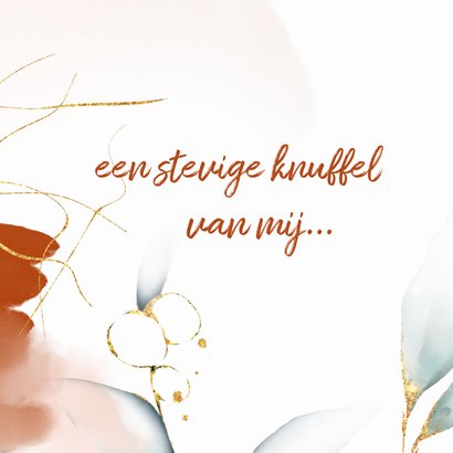 Liefs met een knuffel kaart 2