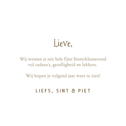 Liefs Sint en Piet kaartje 3