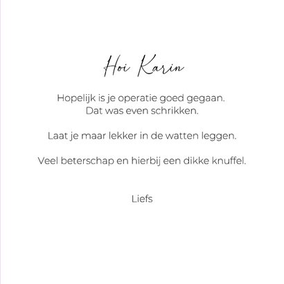 Lieve hondenkaart van zwart hondje met berenmuts en oortjes 3