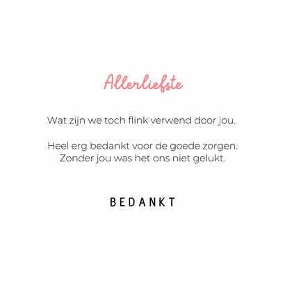 Lieve hondenkaart van zwart hondje met roze strik om nek  3