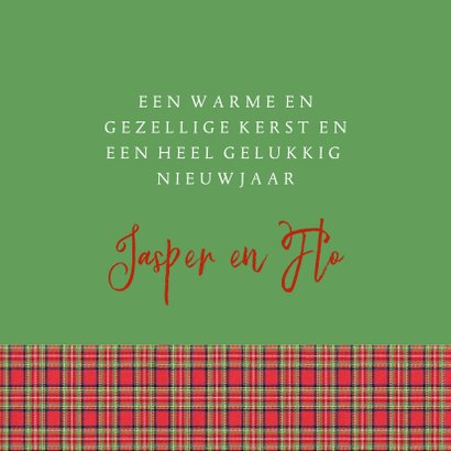 Lieve kerstkaart met sneeuwpop en rendier 3