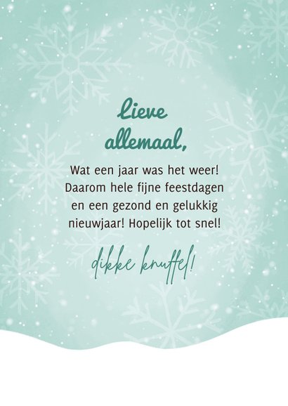 Lieve kerstkaart Oh deer what a year again hertje en sneeuw 3