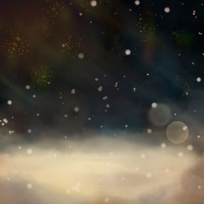 Lieve kerstkaart om iemand licht en liefde te wensen Achterkant