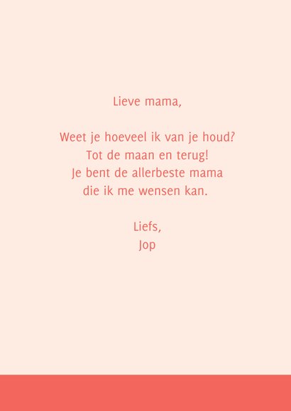 Lieve moederdag kaart voor supermama 3