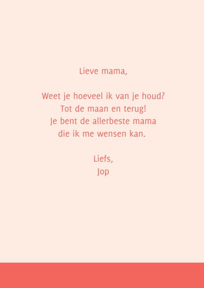 Lieve moederdag kaart voor supermama 3