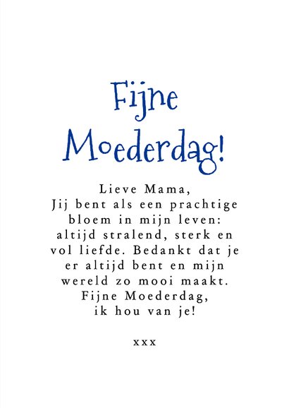 Lieve moederdagkaart liefste mama bloemen watercolor foto 3