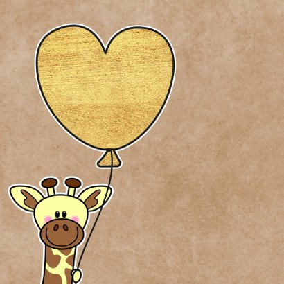 Lieve Opa en Oma giraffe hart 2