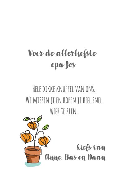 Lieve opa kaart met opa gieter en photo 3
