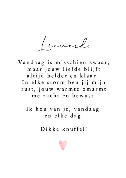 Lieve sterktekaart geïllustreerd boeket bloemen hartje roze 3