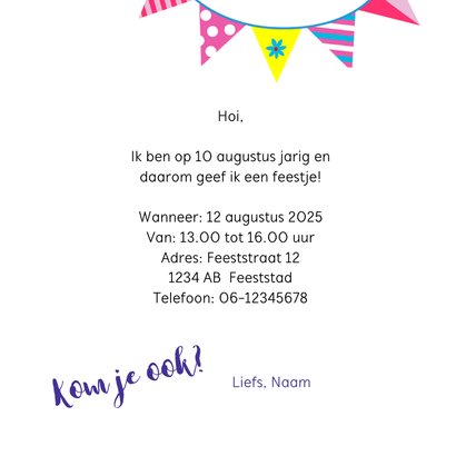 Lieve uitnodiging voor kinderfeestje met dino's 3