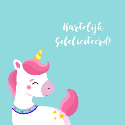 Lieve unicorn verjaardagskaart 2