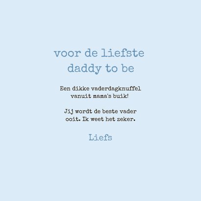 Lieve vaderdagkaart daddy to be met gans en ei 3