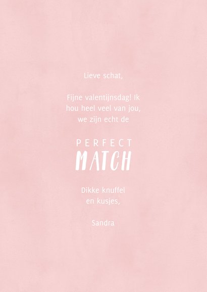 Lieve valentijnskaart illustratie lucifers 'Perfect Match' 3