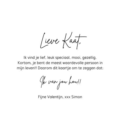 Lieve valentijnskaart met boeket bloemen in boho tinten 3