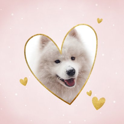 Lieve valentijnskaart met hartjes 'Ik hou van jou!' 2