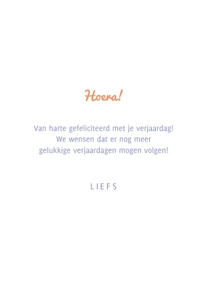 Lila verjaardag felicitatie kaart met typografie 3