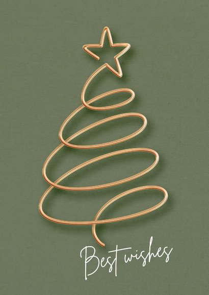 Logo kerstkaart zakelijke sjieke kerstboom met ster en logo 2