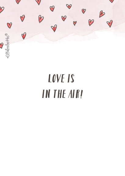 Love is in the air vw busje valentijnskaart 2