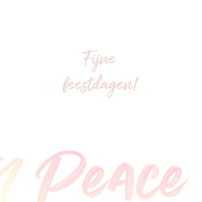 Love Peace Joy kerstkaart typografie 3