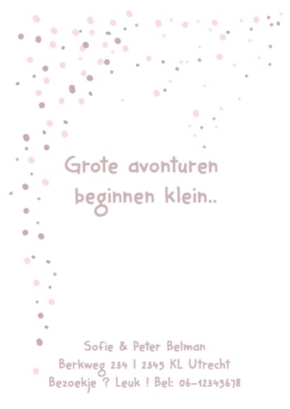 "Love you to..." geboortekaartje 2