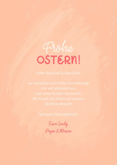 Lustige Osterkarte eigenes Foto & Osterhase 3