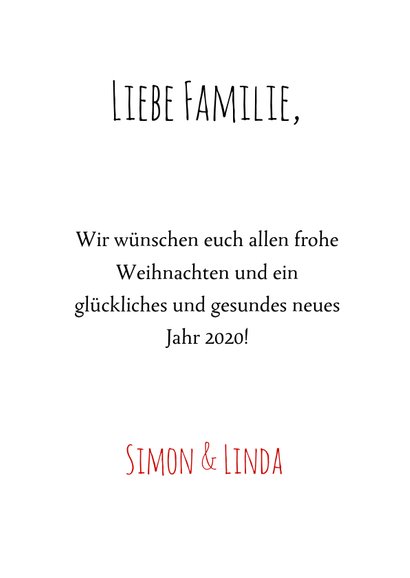Lustige Weihnachtskarte Hase mit Weihnachtsmütze 3