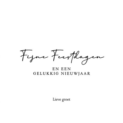 Luxe nieuwjaarskaart 2026 met gouden klok 3