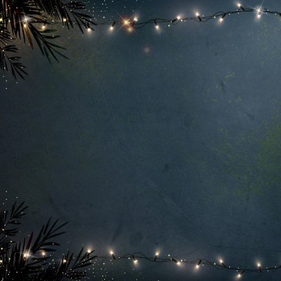 Luxe zakelijk bedankkaart kerst met goudlook typografie  2