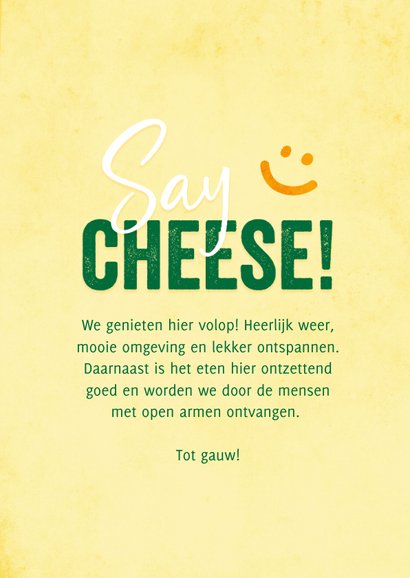 Maaslander fotokaart say cheese 3