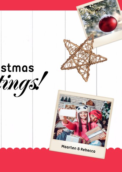 Magazine kerstkaart roze - DH 3