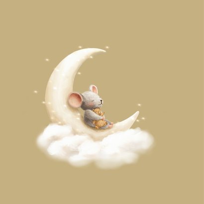 Magisch lief felicitatiekaartje voor geboorte van een kindje 2