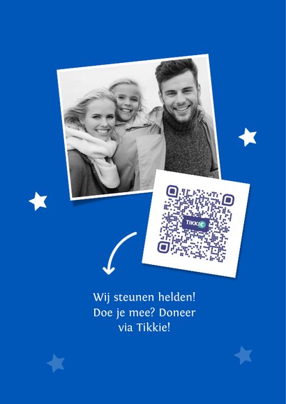 Make-A-Wish kaart met dikke knuffel en foto 2